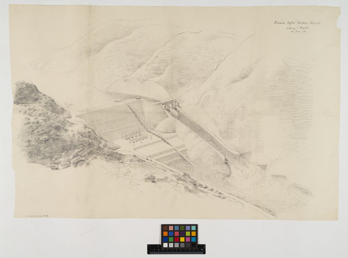 Warsak Hydro Electric Project.
Illustration av vattenkraftverk.