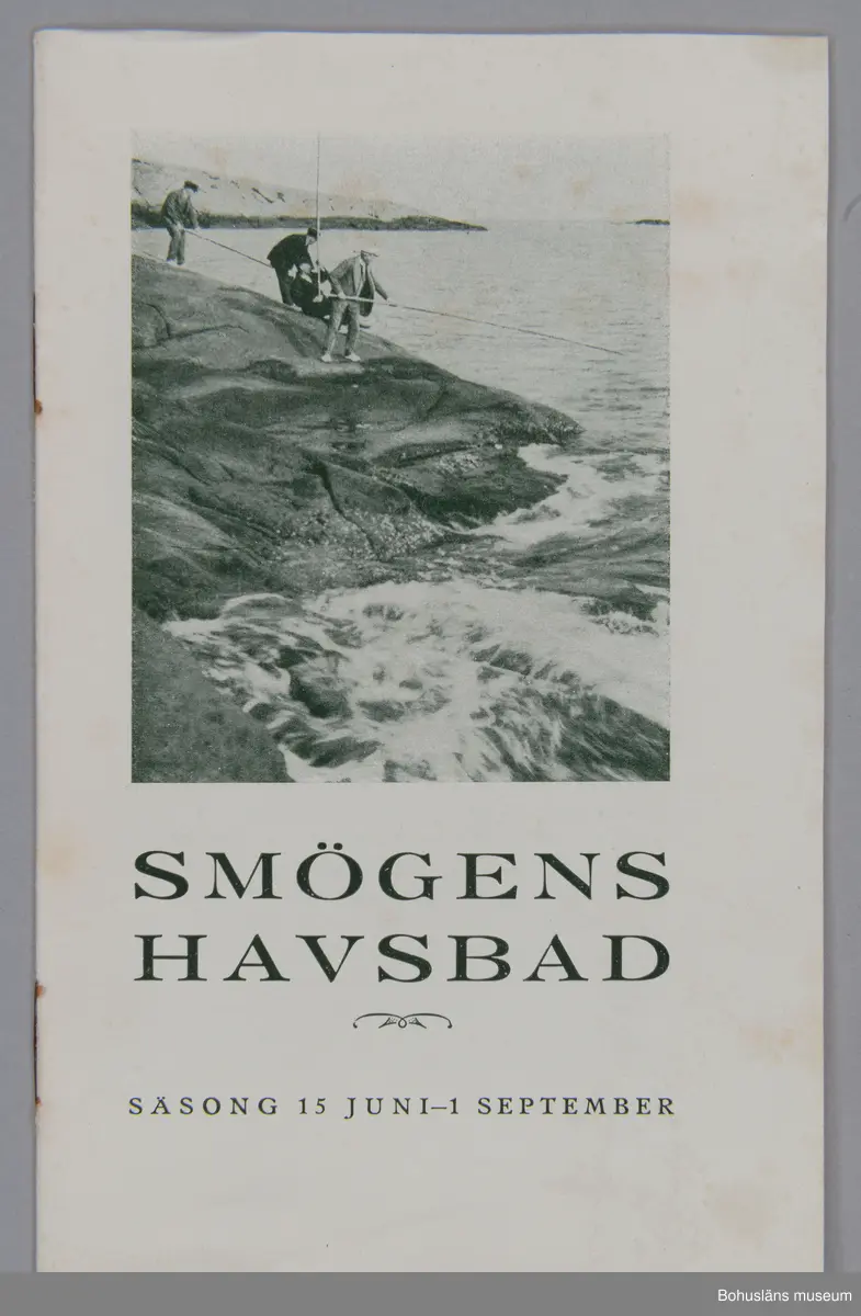 Turistbroschyr för Smögens Havsbad 1923.