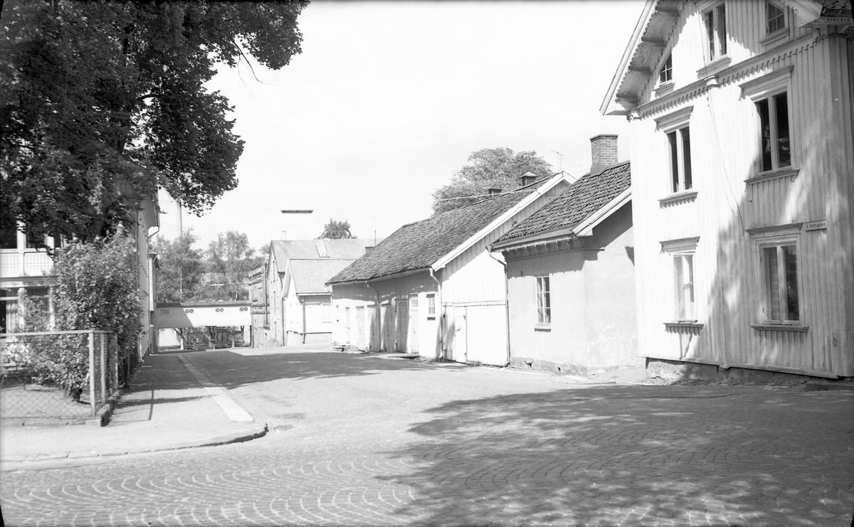 Alingsås bomullsväveri. Del av gamla fabrikens exteriör. 
