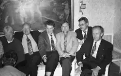 De fyra längst till höger är: Håkan Gustafsson, Rolf "ROA" Pettersson, Ulf Janback, Hans Henning.