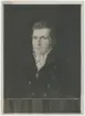 Porträtt på Anders Sjölin. Postdirektör år 1821 till 1825.