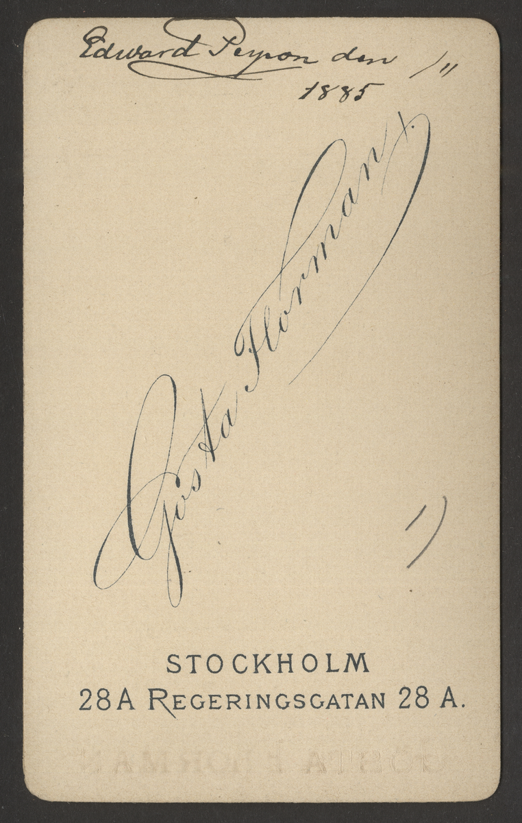 Edvard Wilhelm Peyron ant.v.KSS 1885