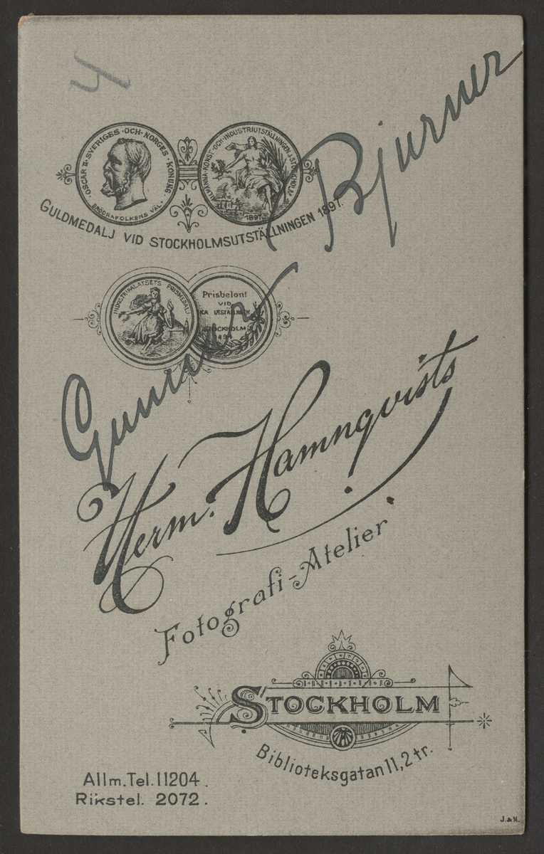 Knut Gunnar Bjurner ant.v. KSS 1895