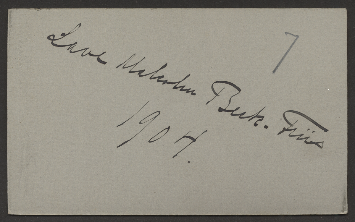 Lave Malcolm Beck-Friis ant.v. KSS 1898