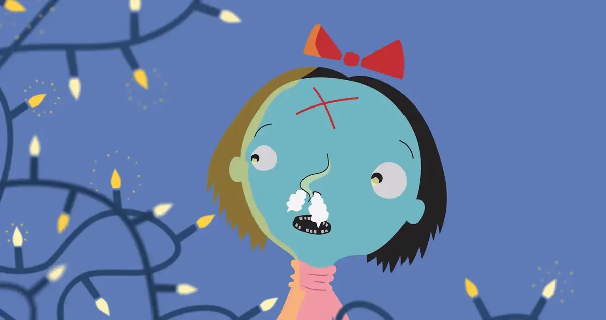 illustrasjon frå boka Zara og dei: Misse-konkuransen