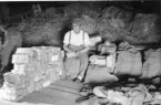 Paketsortering i fält, Finland 1942.