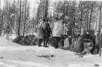 Svenska Frivilligkåren i Finland.  Fältpostkontor i Tornio,
1940.  Kemijärvi.  Postens upplagsplats vid Etp mitt emellan Kemtele? o Mäckäjärvi. - Svensson - Lintmanti - Lönnberg Vpl 17.  Sandstedt.
