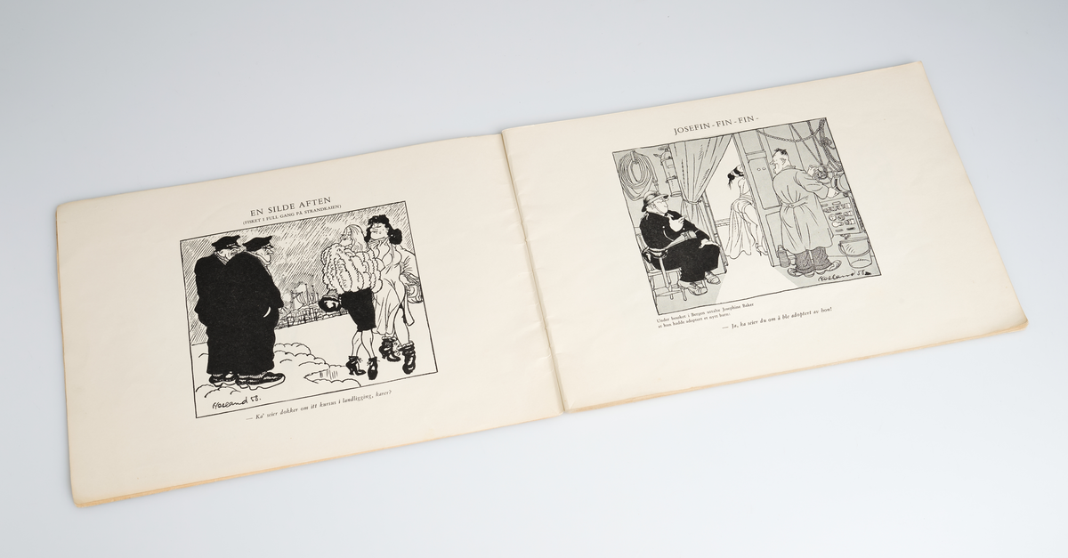 Et rektangulært, liggende hefte, 32 sider.