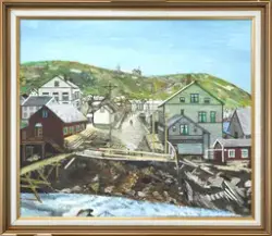 Storelva i Hammerfest [Innrammet maleri]
