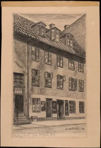 Vassenggården. Nedre Voldgate nr 9 [tegning]