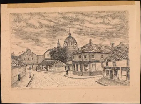 Fra gamle Hammersborg [papirkunst]