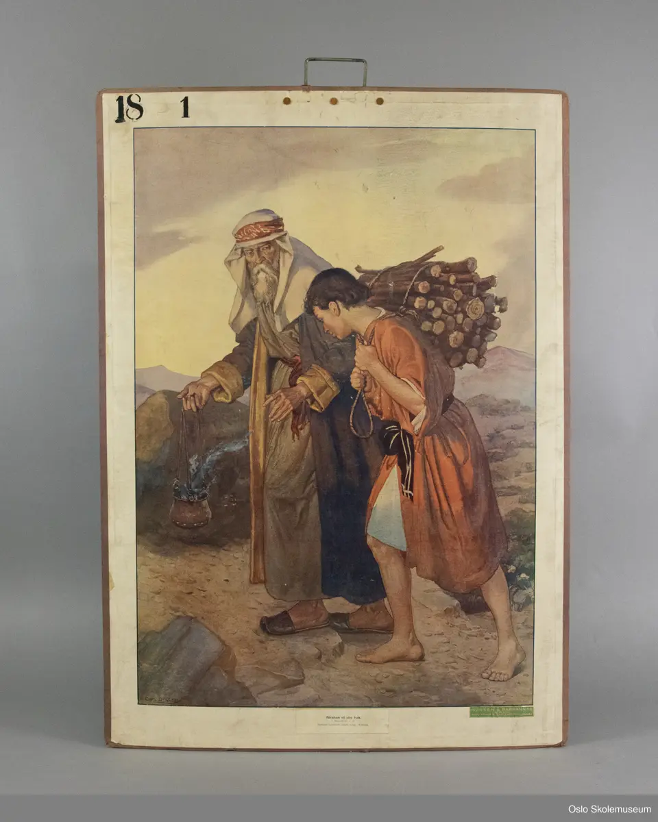Bibelhistorie: Abraham vil ofre Isak.