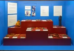 Fra knivutstillingen på Norsk skogmuseum i Elverum. Denne ut