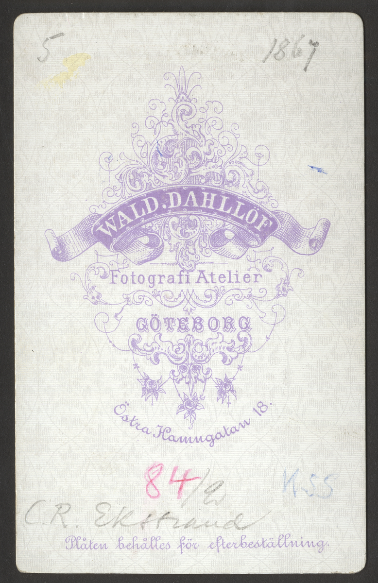 Carl Richard Ekstrand1867-1872