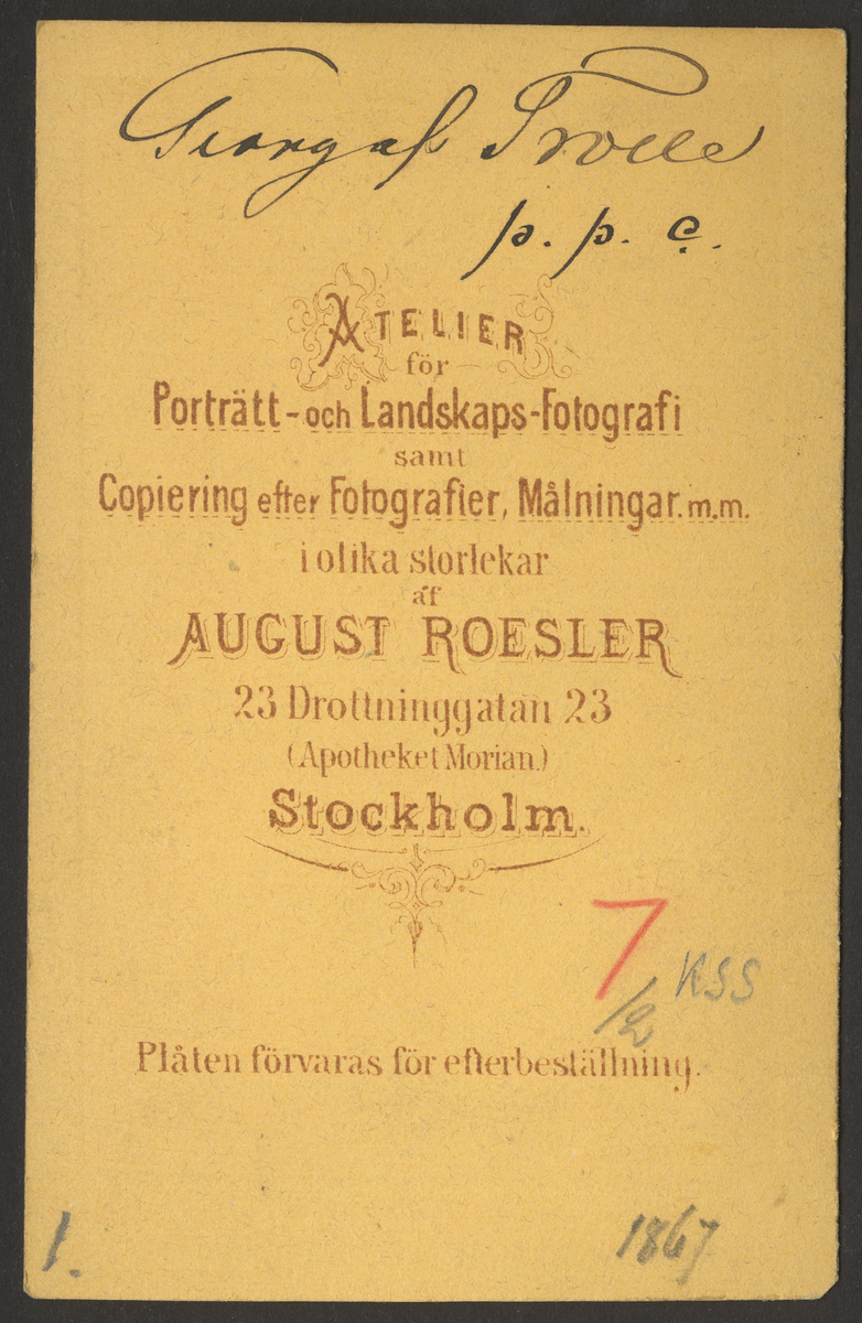 Georg af Trolle 1867-1872