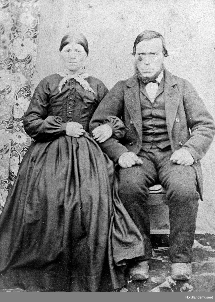 Portrett av et eldre ektepar, Gotlib Olsen og hans kone.