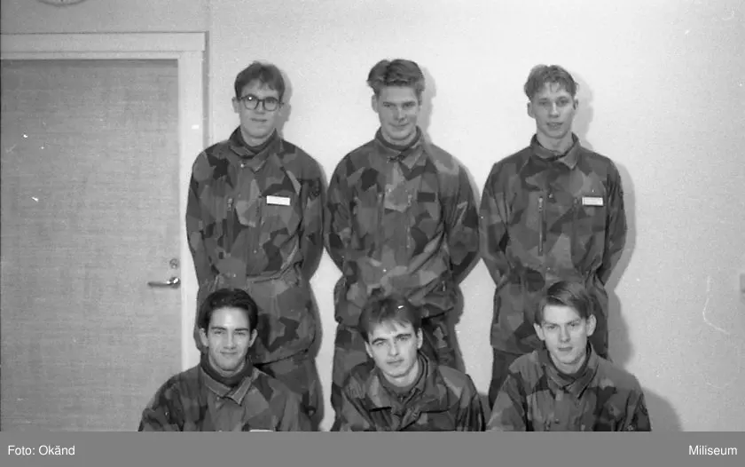 Depåvärnpliktiga soldater på I 12/Fo17, placerade i Skillingaryd.