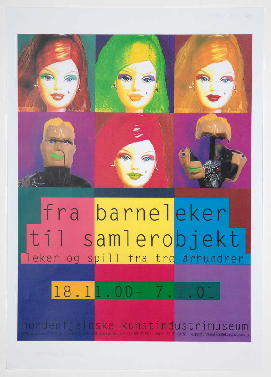 Plakat produsert for utstilling ved museet.