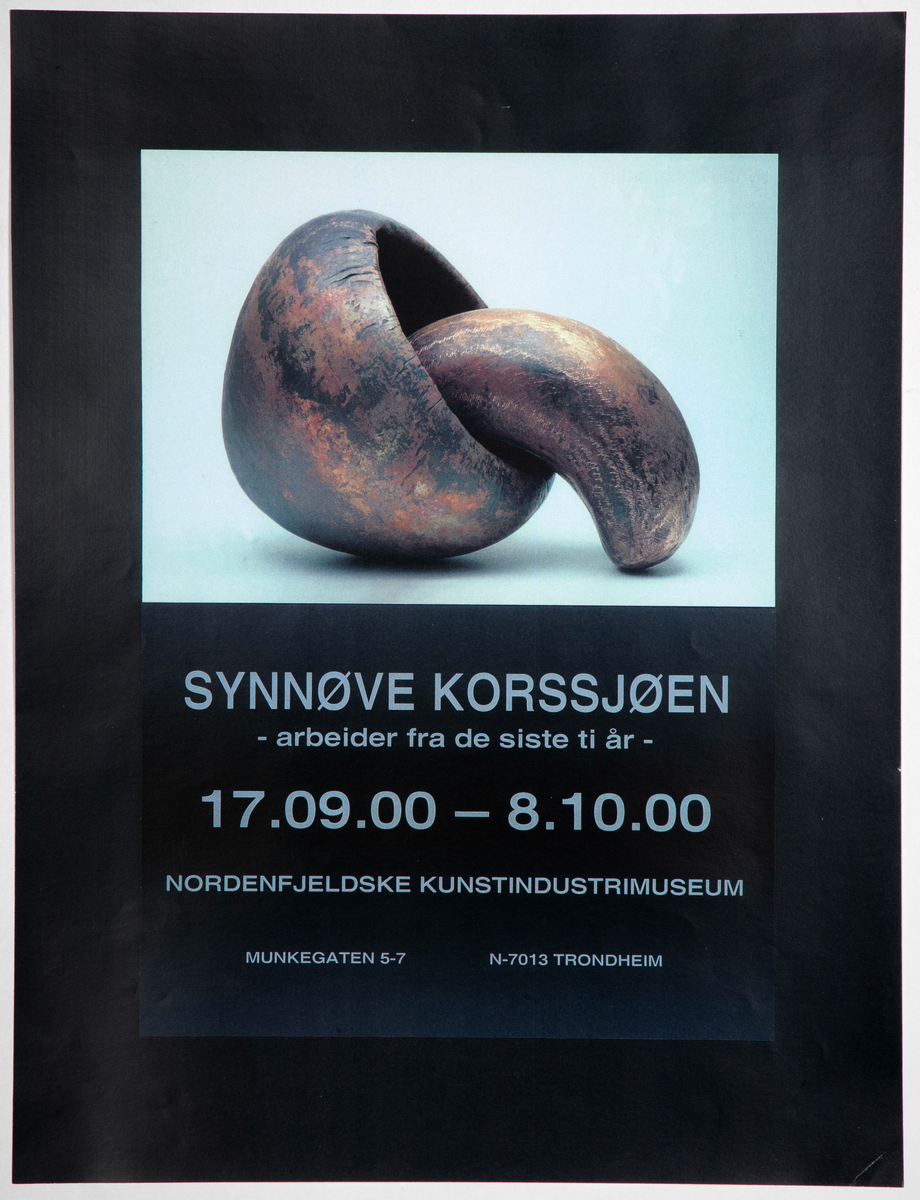 Plakat produsert for utstilling ved museet.