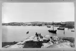 Medföljande text: "Malmöns fiskläge omkr. 1910-talet".