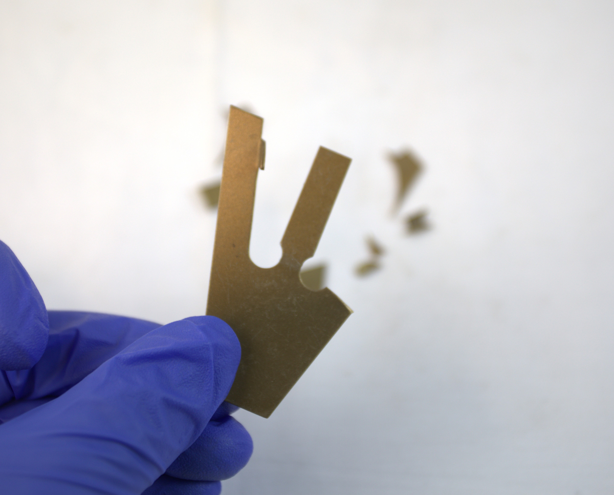 Materiale i messing i ulike størrelser. 