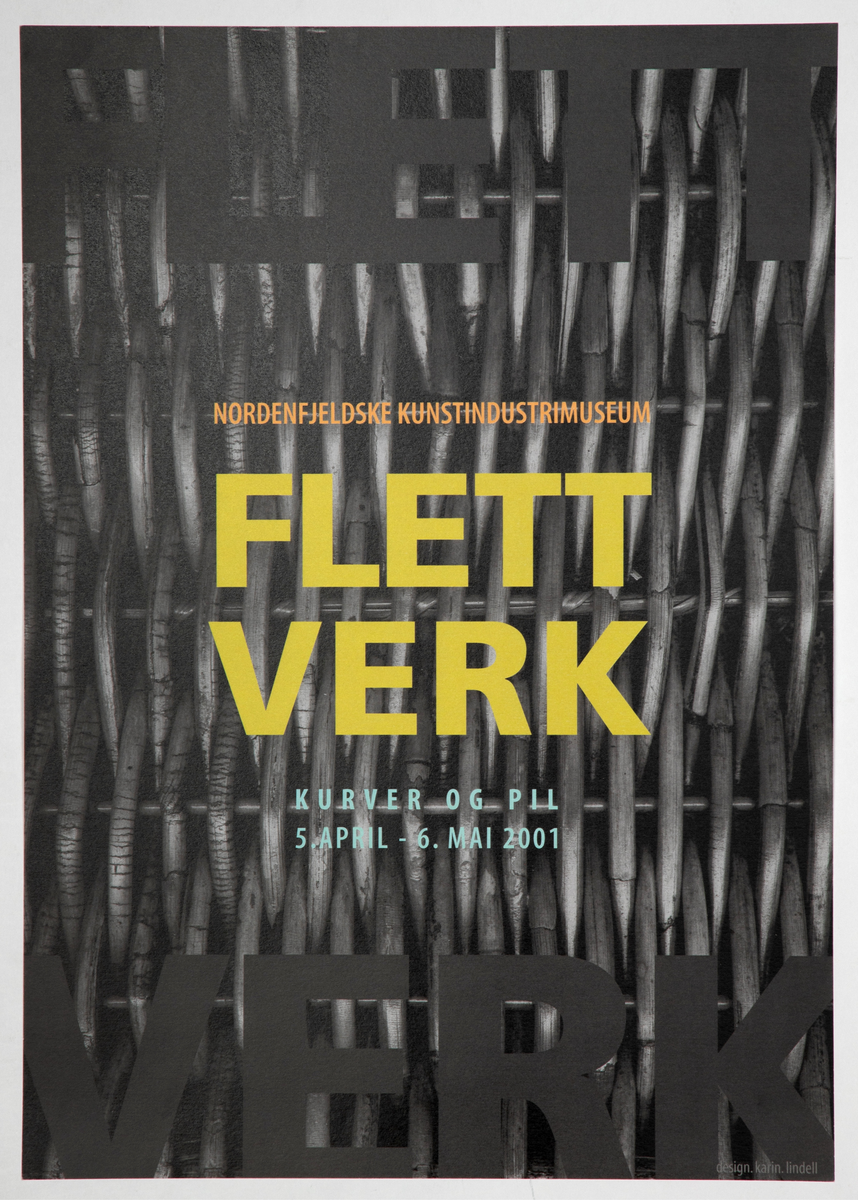 Plakat produsert til en utstilling ved museet.