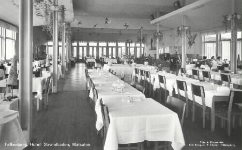 Vykort/Foton Hotell Strandbaden (idag: Falkenberg Strandbad)