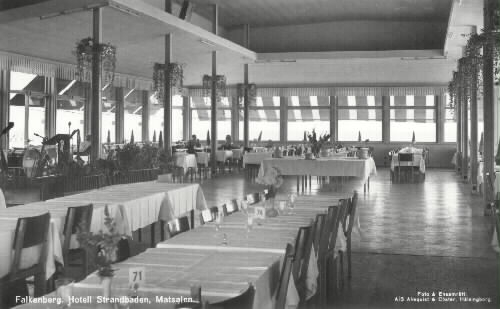 Vykort/Foton Hotell Strandbaden (idag: Falkenberg Strandbad)