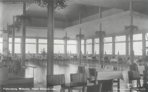 Vykort/Foton Hotell Strandbaden (idag: Falkenberg Strandbad)