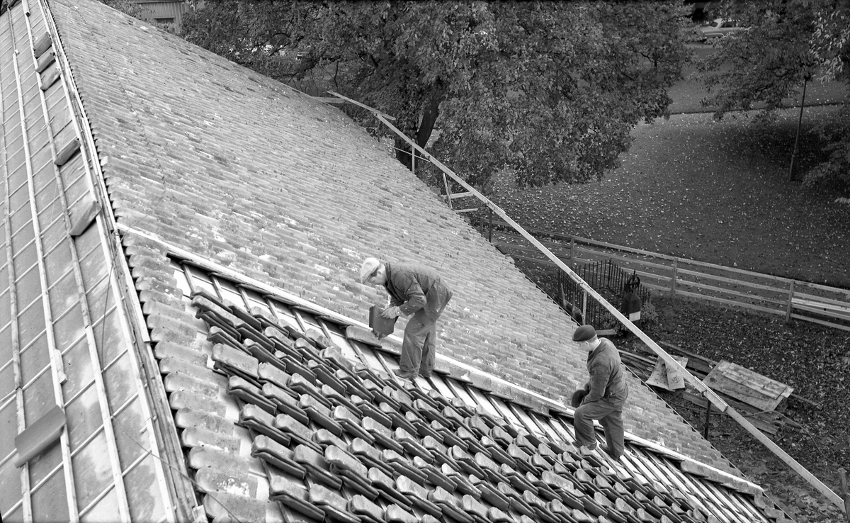 Restaurering av stadskyrkan 1963. 
