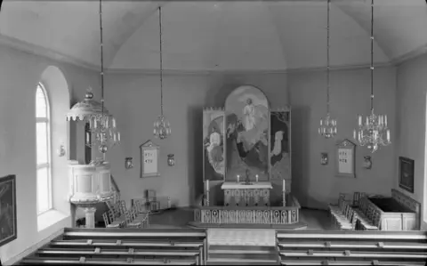 Ineriör, stadskyrkan 1952.