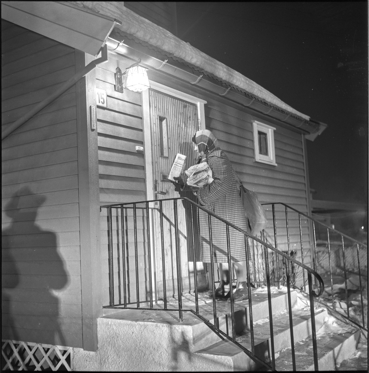 Adresseavisens avisbud om vinteren