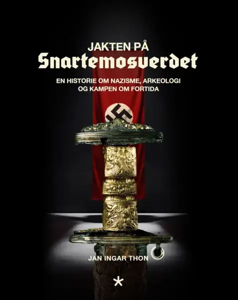 Boksomslaget med bilete av hakekors og Snartemosverdet