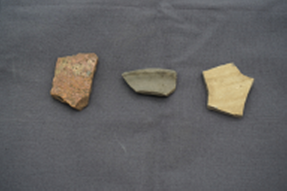 Keramik och kritpipor från Getakärr.