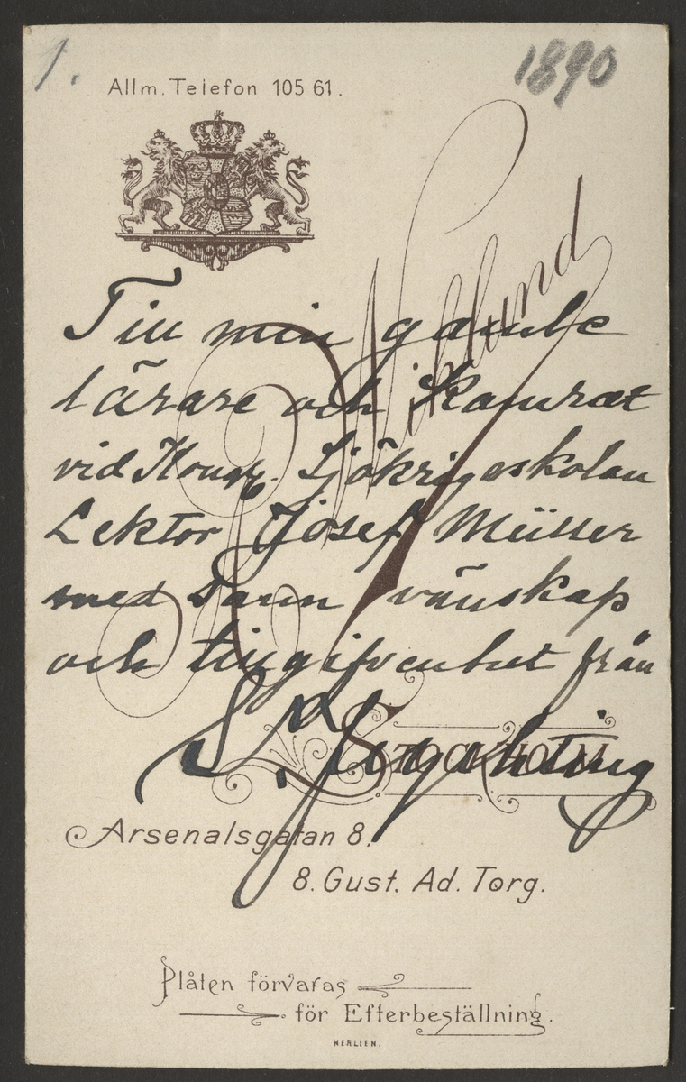 S.E. Feychting 1890-1893