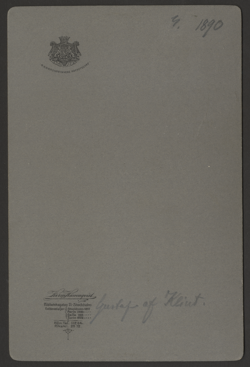 Gustaf af Klint 1890-1893