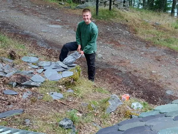 Ein gut lyftar skiferplater