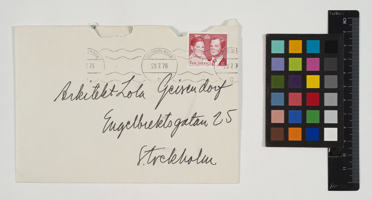 Katolsk kyrka.
Brev.