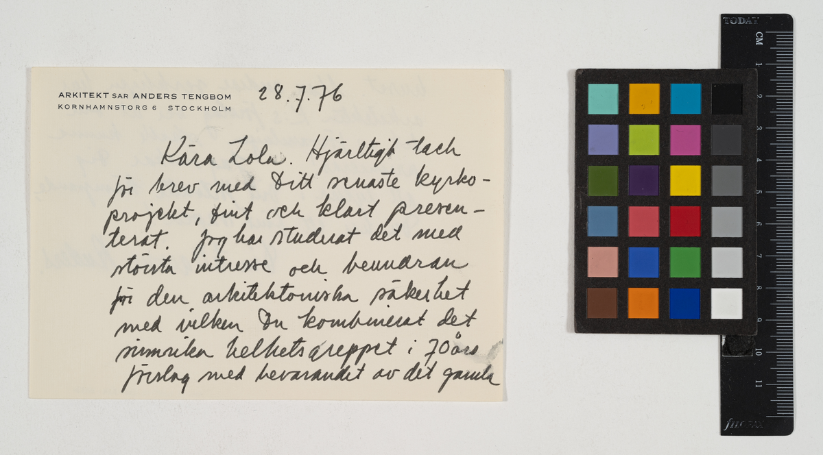 Katolsk kyrka.
Brev.