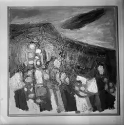 Tavla av Olof Persson, Vid det svarta berget, Uppsala 1966