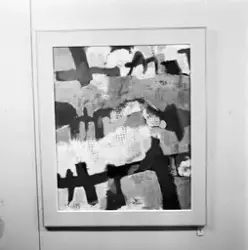 Tavla av Endre Nemes: "Solkatt", Uppsala 1960