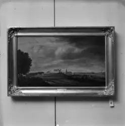 Tavla av Elias Sehlstedt: "Uppsala från söder", Uppsala 1961