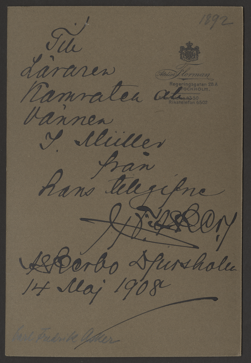 C.F. Asker 1892-1893