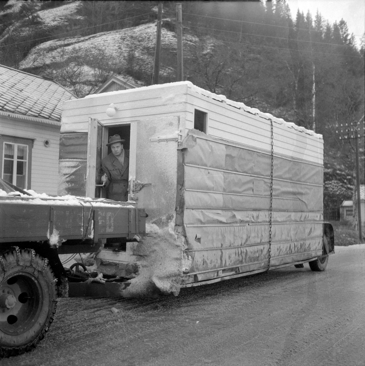 Fryseanlegg under transport