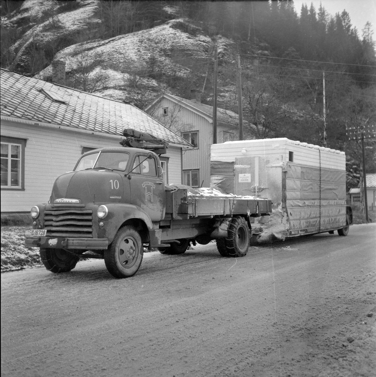 Fryseanlegg under transport