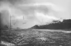Branden 1923 vid den första sågen vid Kastets sågverk.