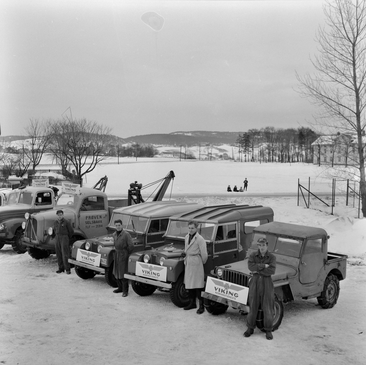 Bilparken til Viking Redningstjeneste i Trondheim