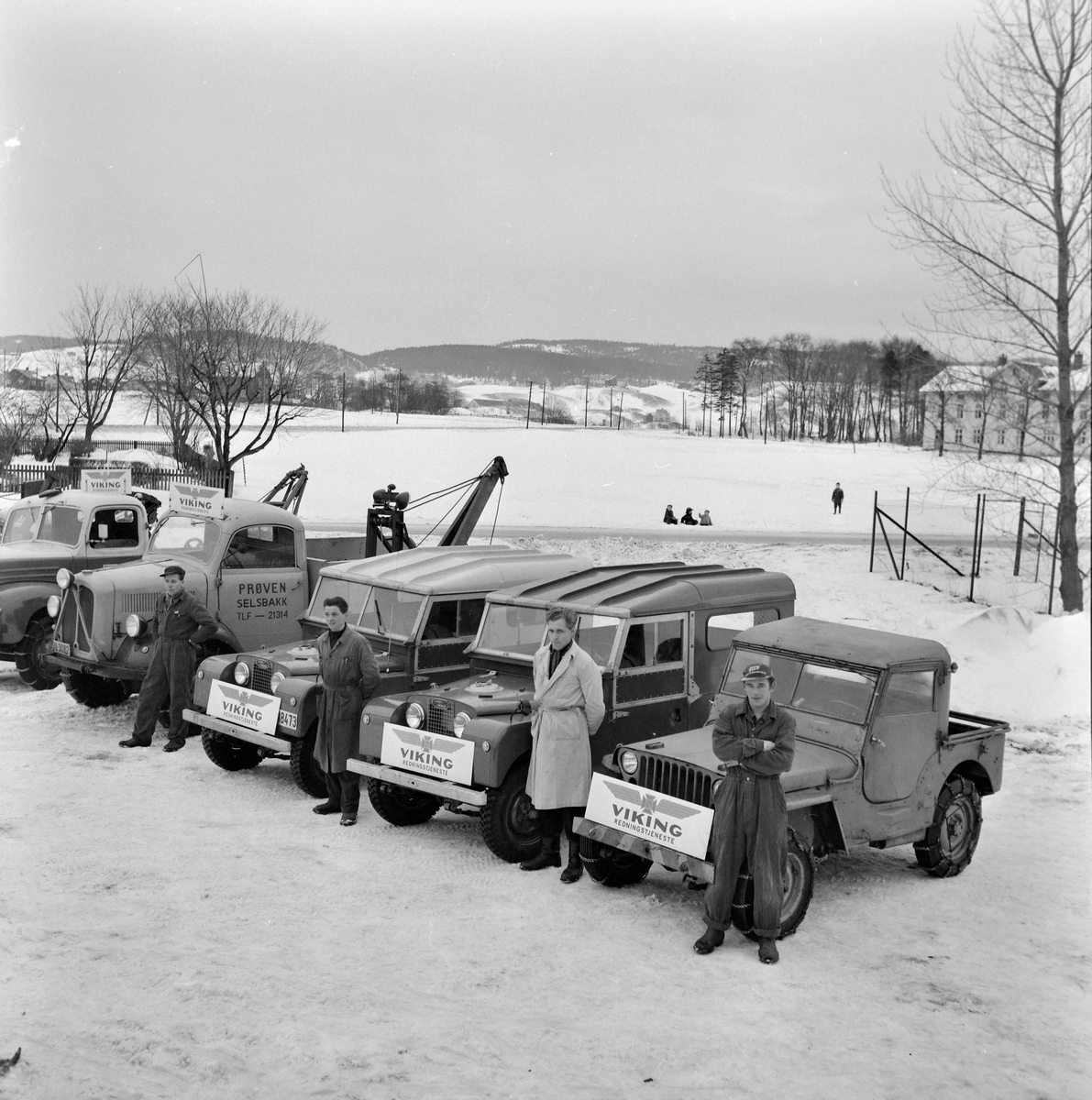 Bilparken til Viking Redningstjeneste i Trondheim