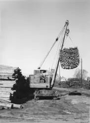 Greaker Cellulosefabrikk, Greåker, Tune. Lasting av tømmer m