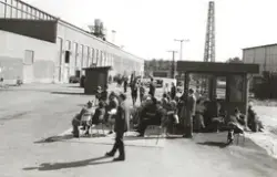 Greaker Cellulosefabrikk, Greåker, Tune. Aksjonærbesøk 1965.